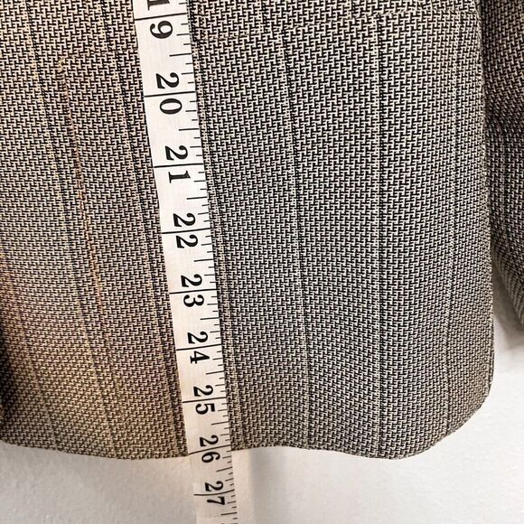 Vintage Le Suit Textured Black Collar Blazer Jacket Size 14 - Picture 3 of 6